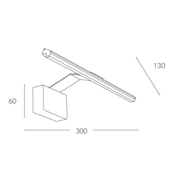 Led-W-Alcor/5W Bco - Applique Moderna Dal Colore Bianco Con Luce Led 5 Watt 3500 Kelvin