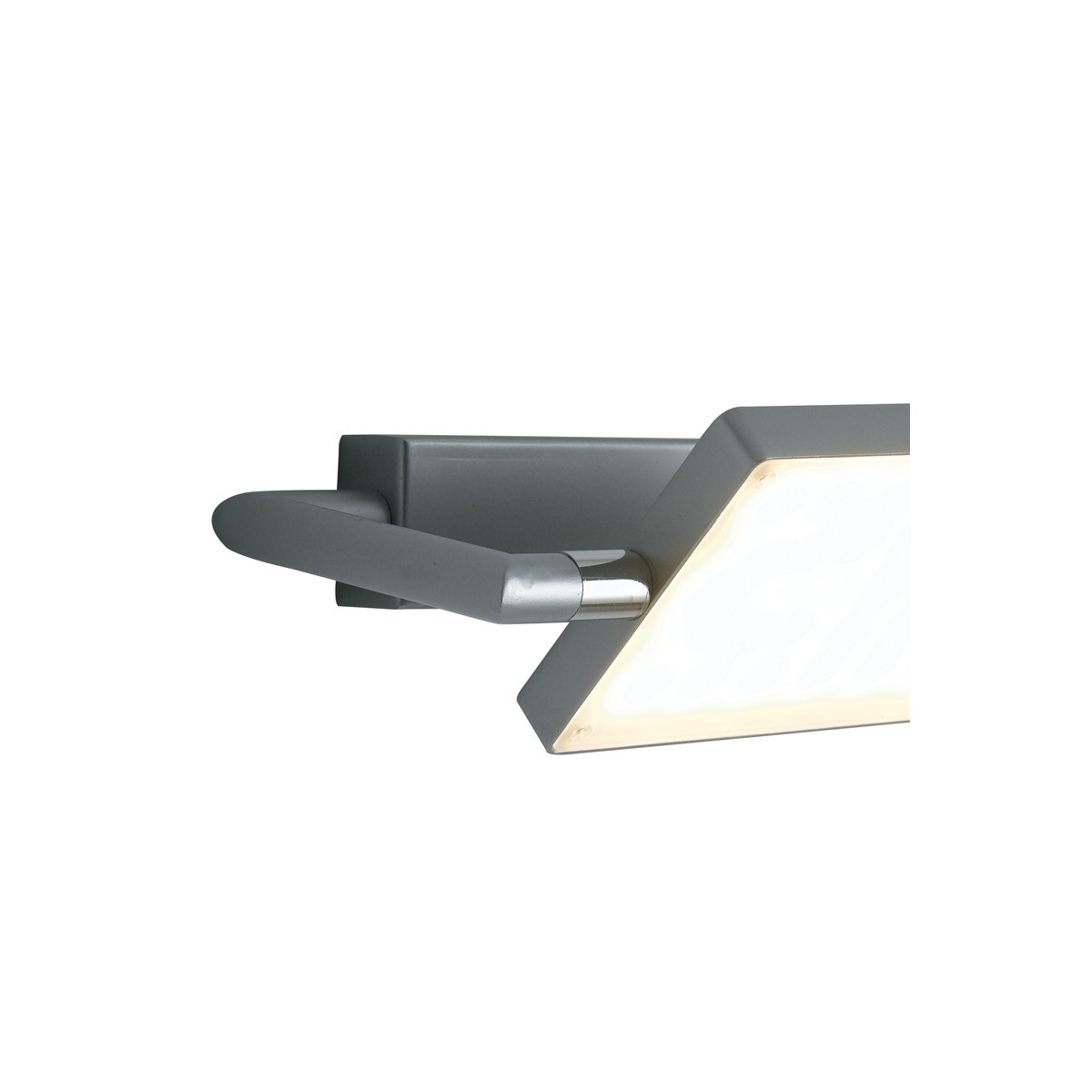 Lampe de lecture en aluminium gris avec diffuseur...