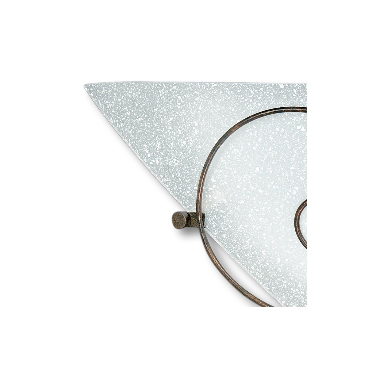 Diffusore in Vetro Bianco Satinato con Decoro a Ricciolo...