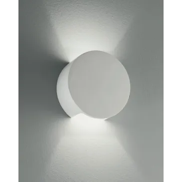 I-LEIRON-AP - Applique Paintable Plaster Round Double Diffusion of Light Applique G9