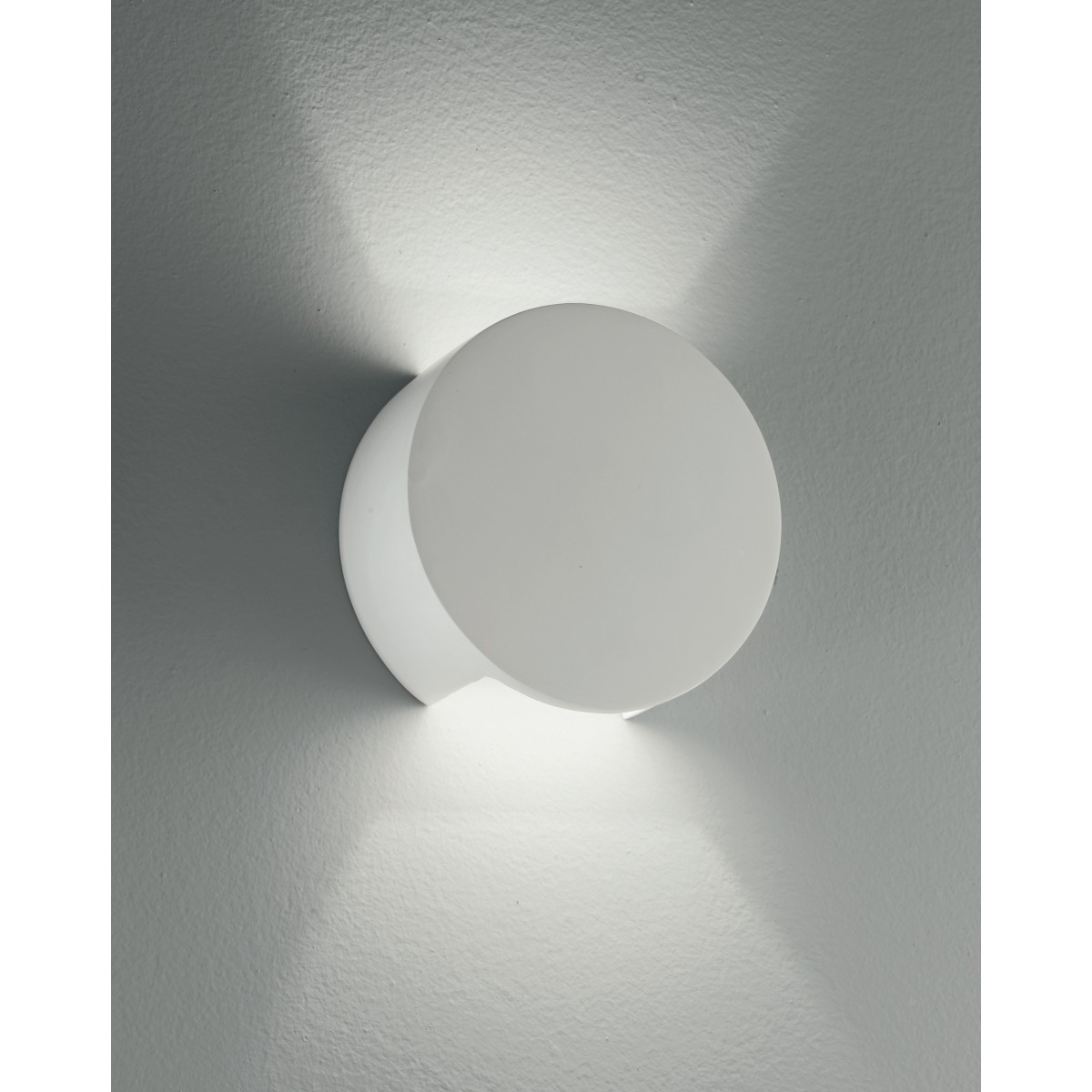 I-LEIRON-AP - Applique Gesso Verniciabile Tonda Doppia...