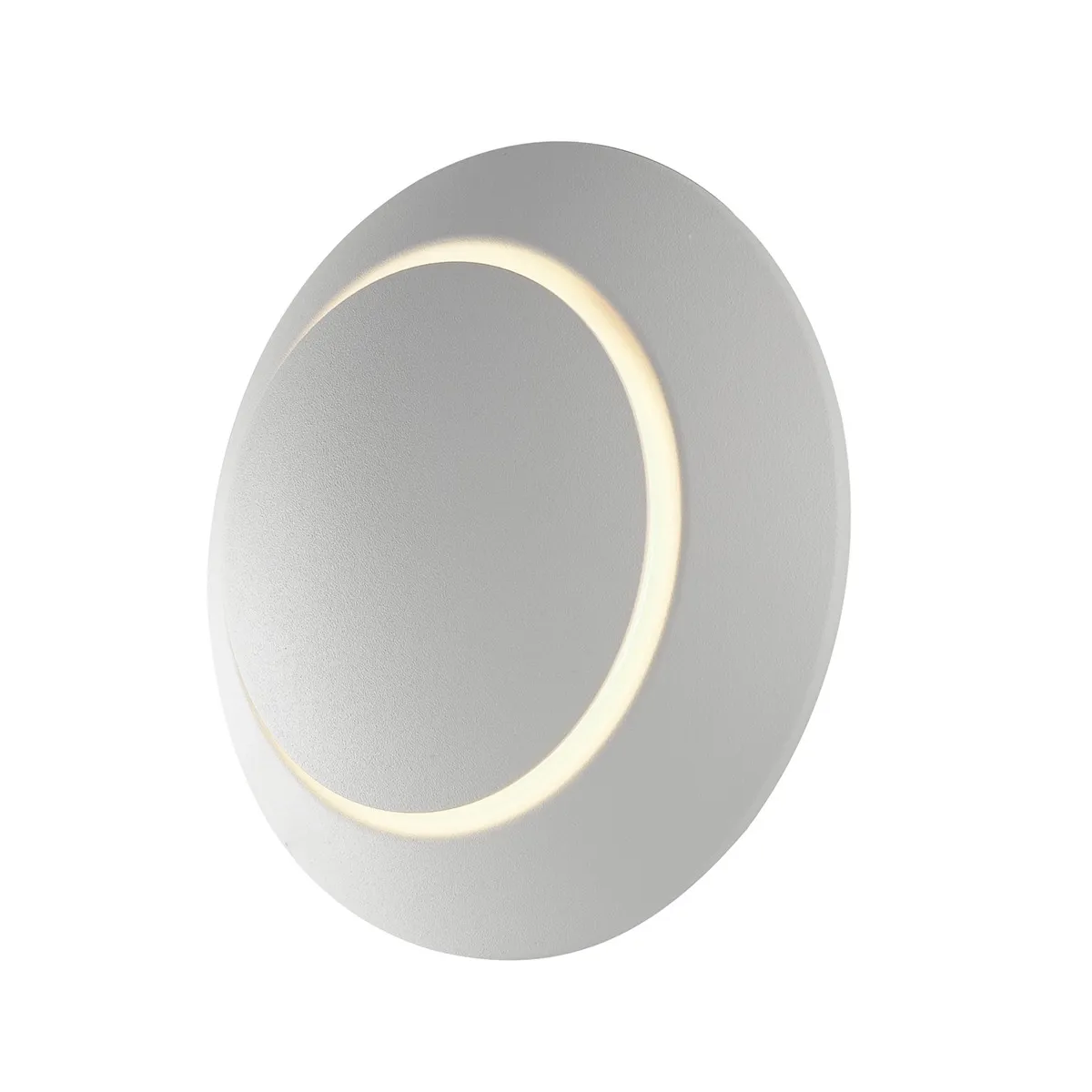 Runde, weiße, verstellbare LED-Wandleuchte | Mondialshop