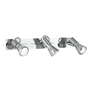 Faretto Spot Triplo Moderno Cromato | Mondialshop
