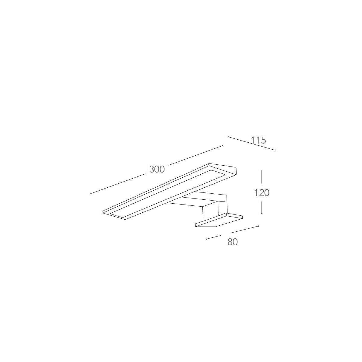 Applique LED Specchio Bagno Cromo | Mondialshop