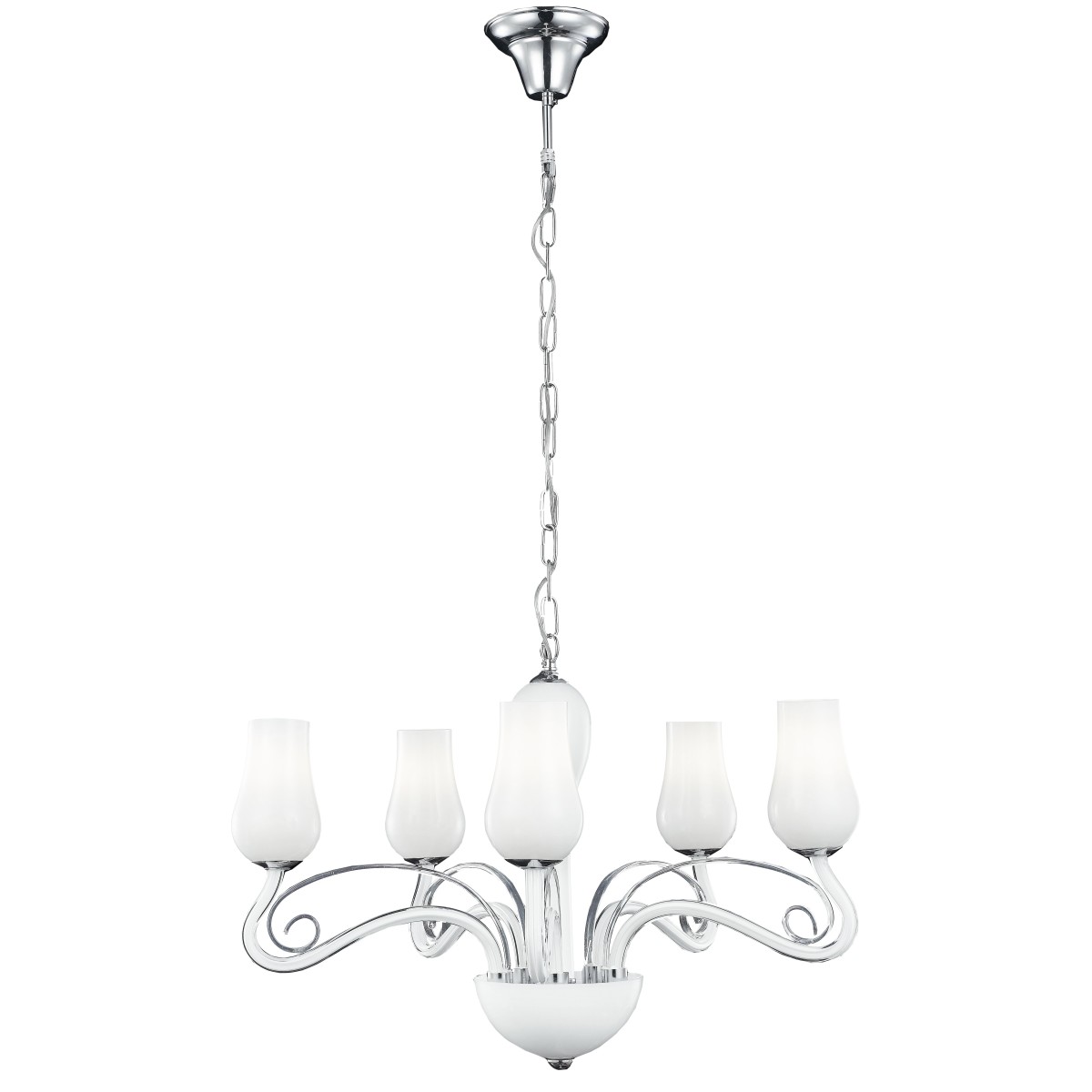 I-ANGEL/5 - Lampadario a Sospensione Classico Vetro...