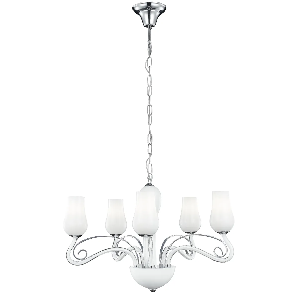 I-ANGEL/5 - Lampadario a Sospensione Classico Vetro...