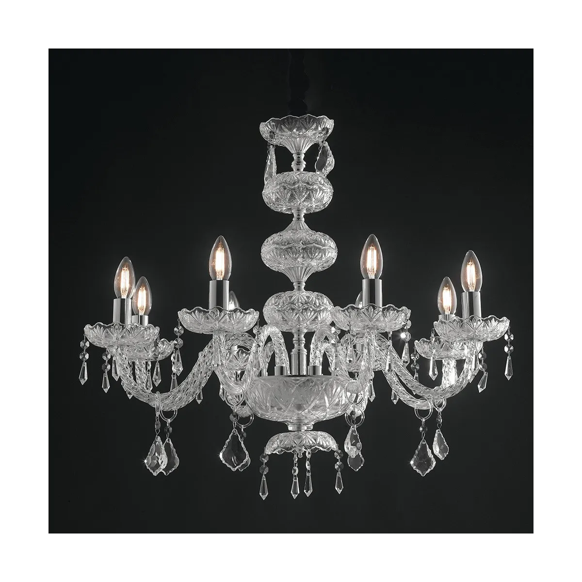 I-INCANTO / 8 - Lustre Classique Finitions Chrome...