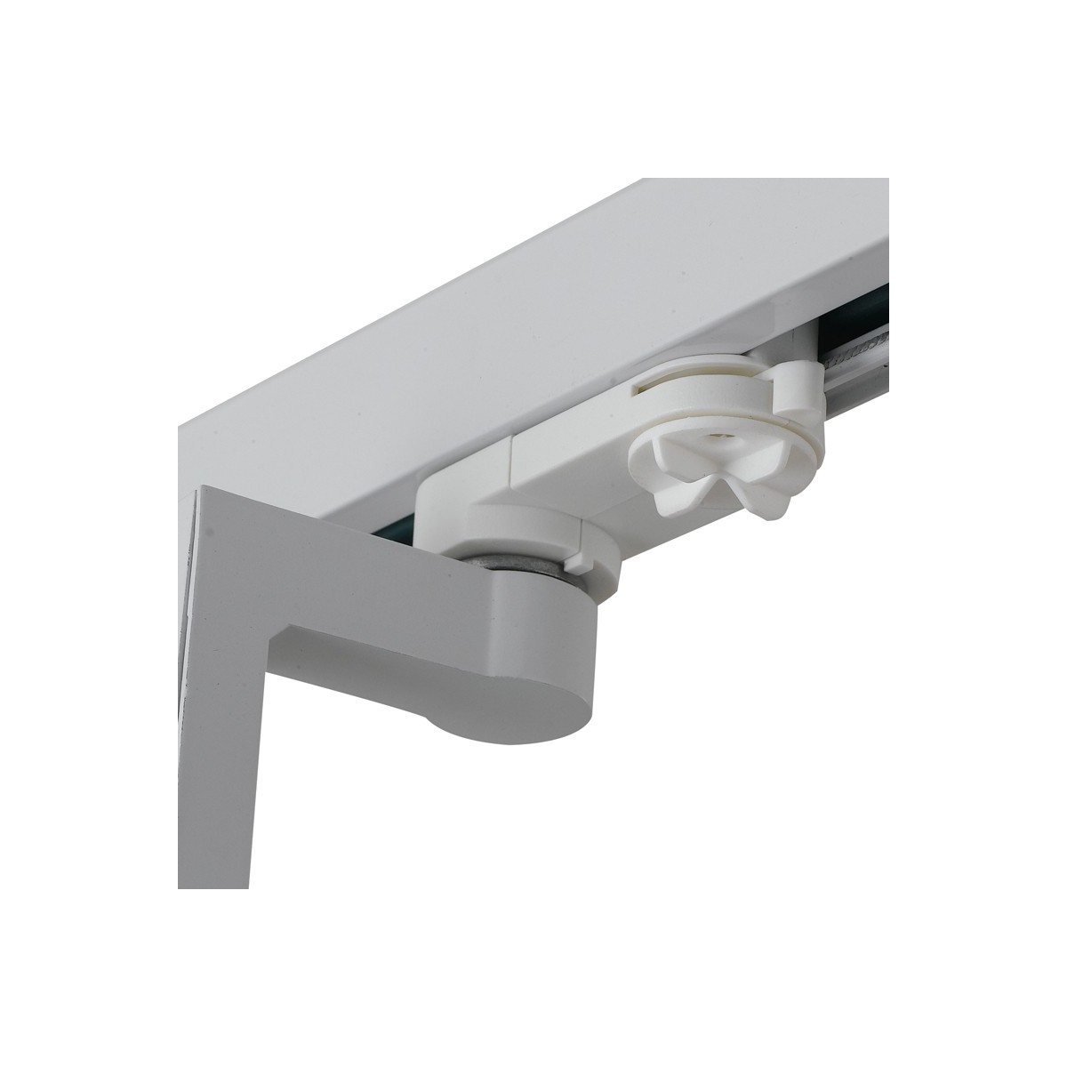 Faretto per binario orientabile di colore bianco 60 watt