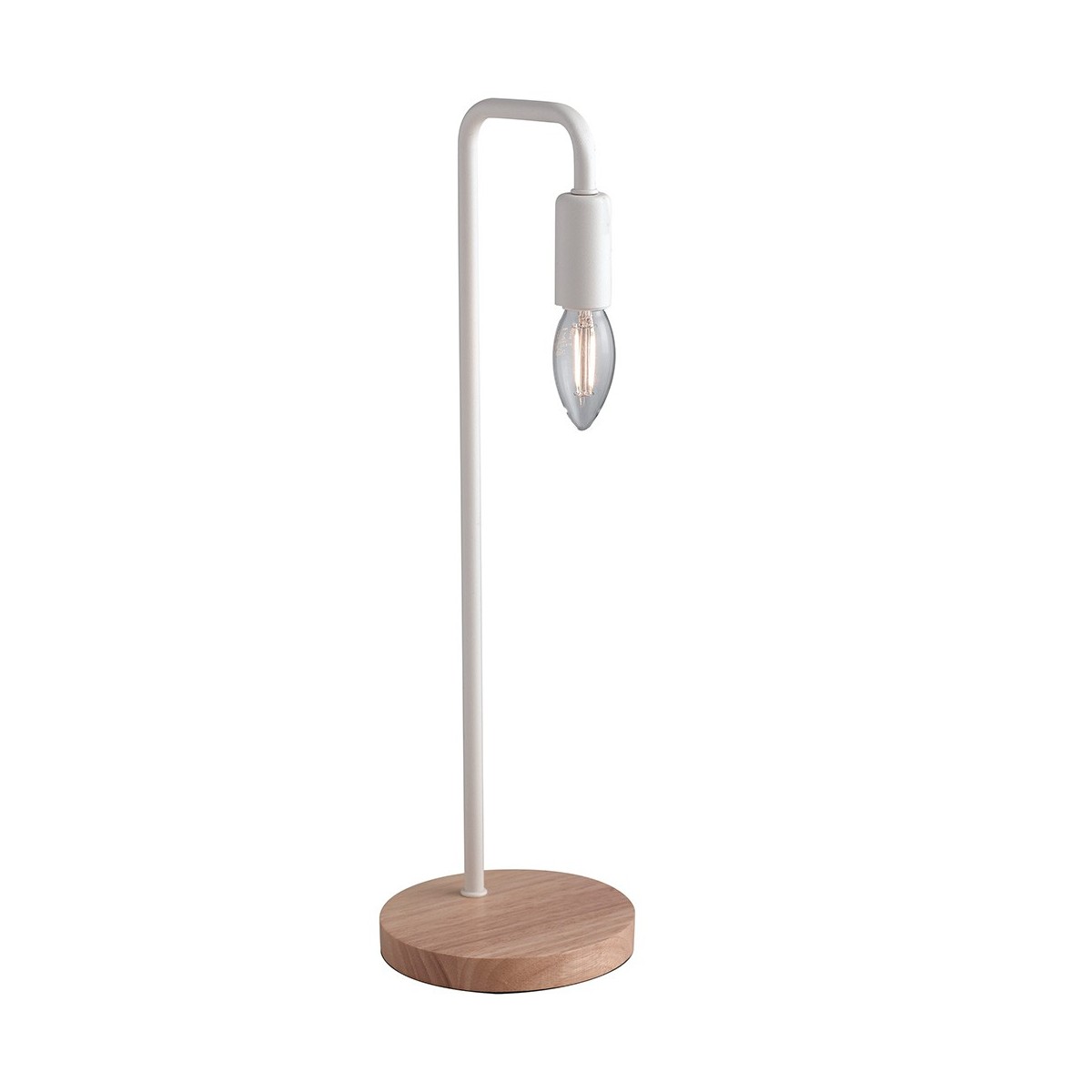 I-SUSHI-L BCO - Lampe de table Minimal White Metal Base...