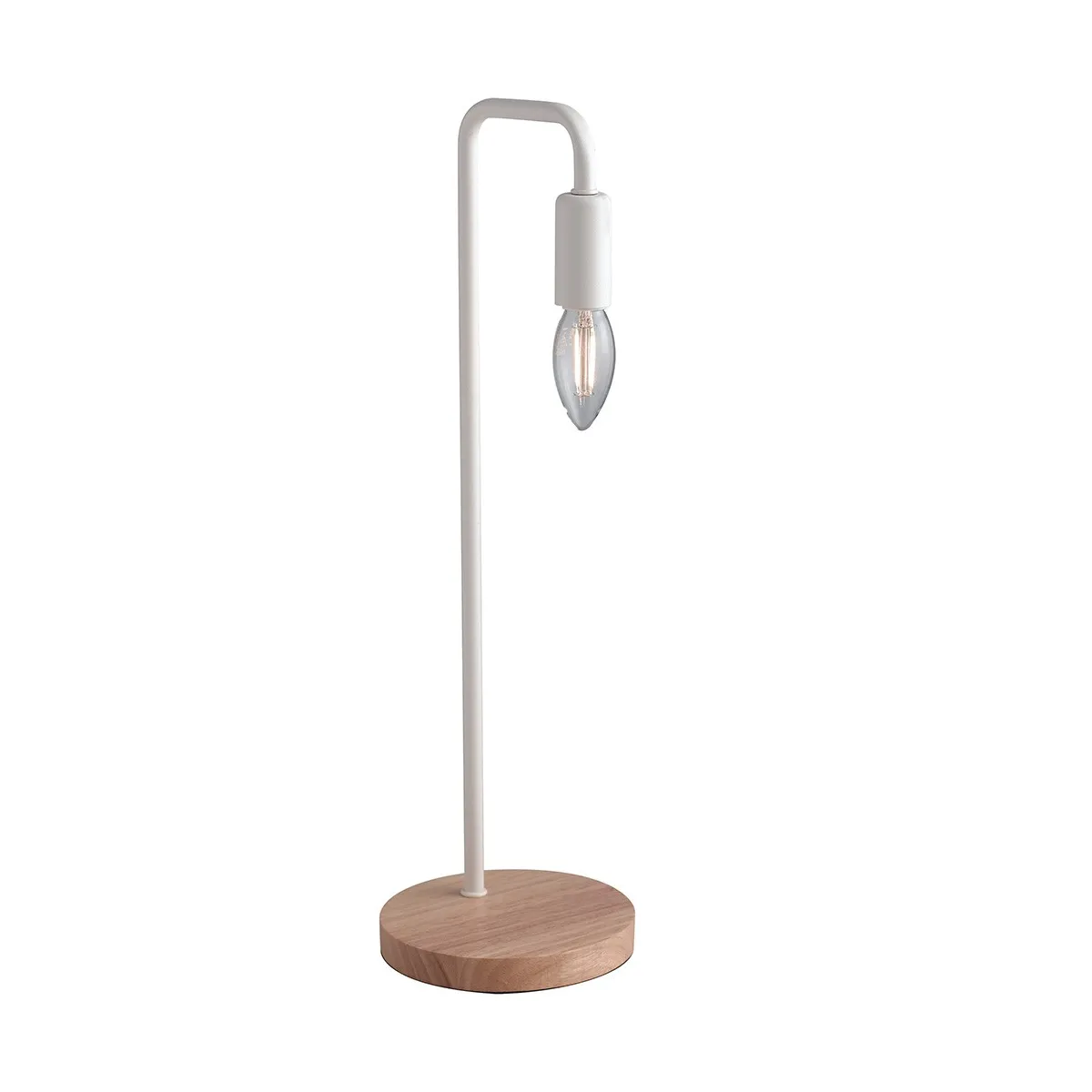 I-SUSHI-L BCO - Lampe de table Minimal White Metal Base...