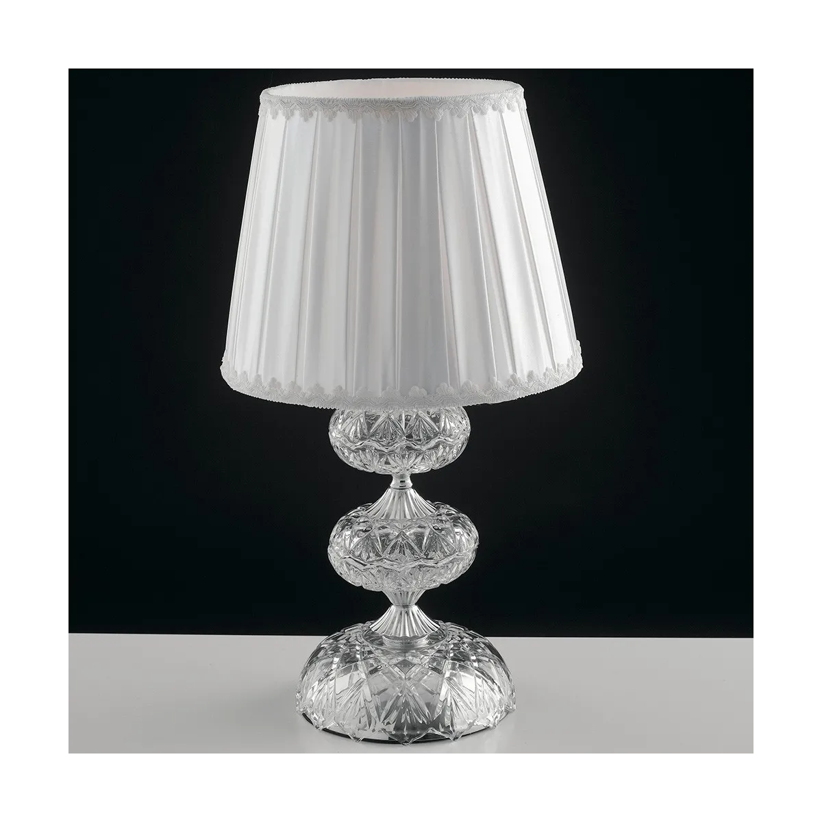 I-INCANTO / L1 - Lampe de table classique en tissu avec...