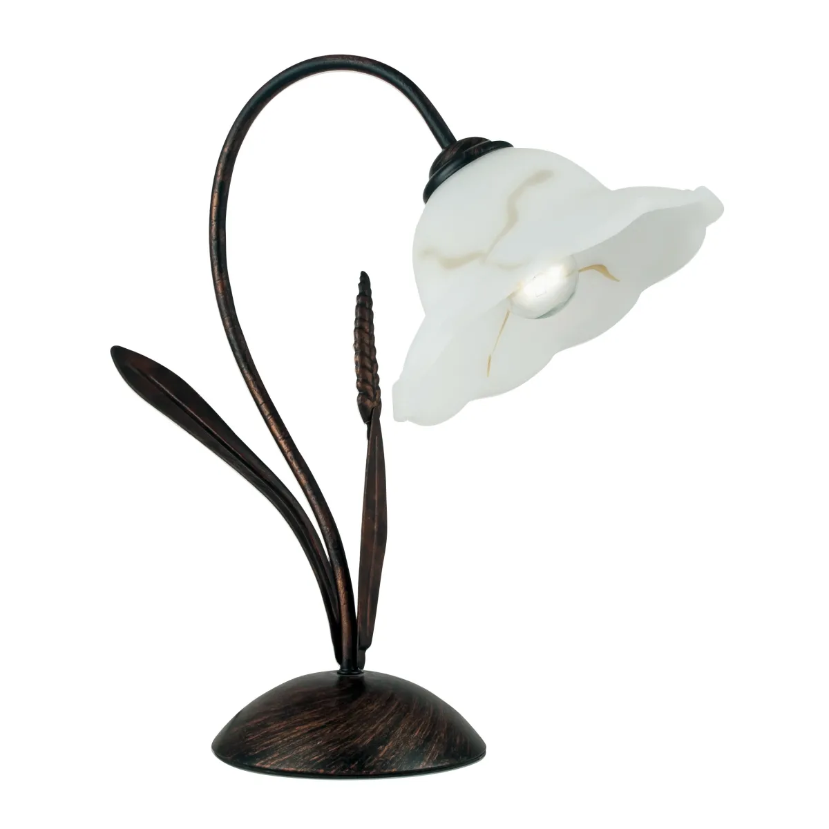 I-BYRON / L RUG - Lampe de table abat-jour Floral Glass...