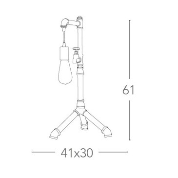 Lampada Rustica Design a...