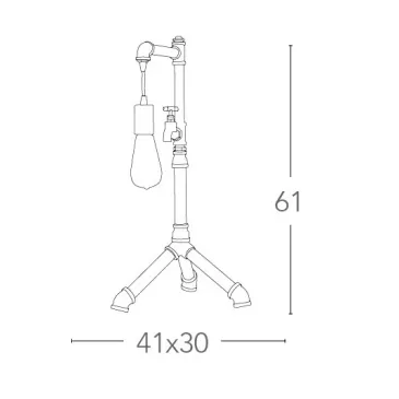 Lampada Rustica Design a...