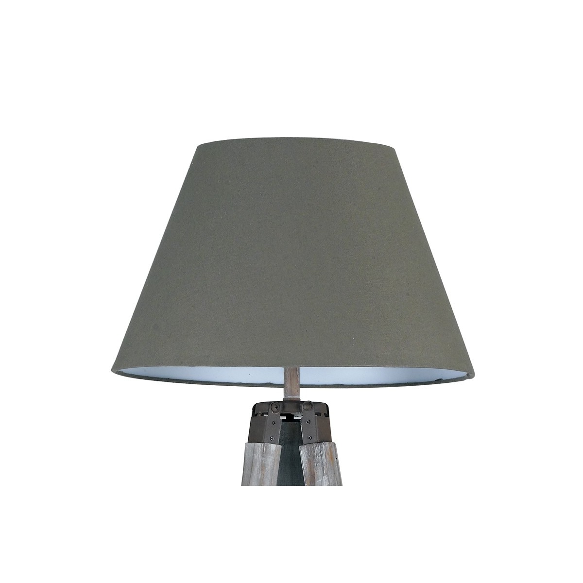Abat-jour circulaire en couleur Taupe Fabric Gallery...