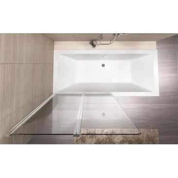 Baignoire Dessus Cristal 5 mm 80cm avec deux verres de 35