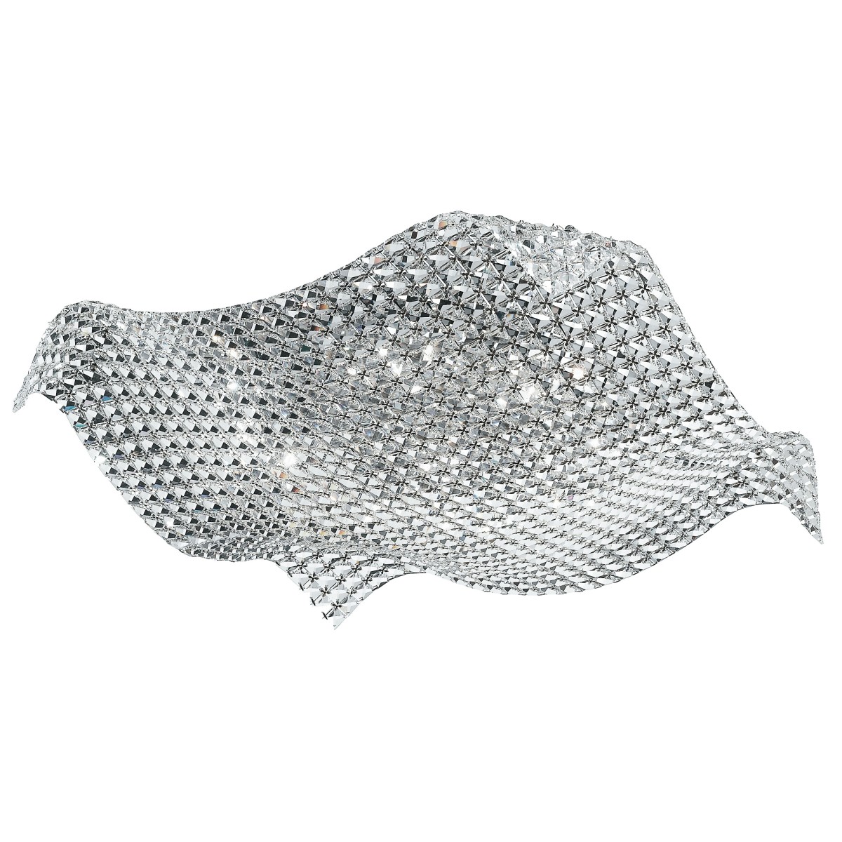 I-RUMBA-H2O / PL72 - Plafonnier K9 Crystals Set Modern...
