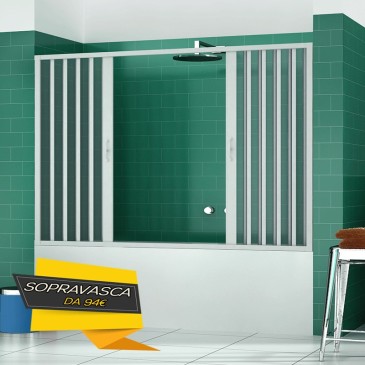 Soufflet de baignoire mural niche 140150160170 h150 en pvc