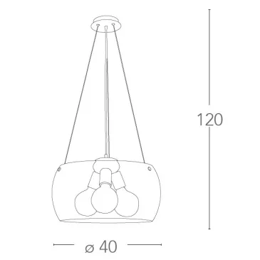 Lampadario Moderno in Vetro...