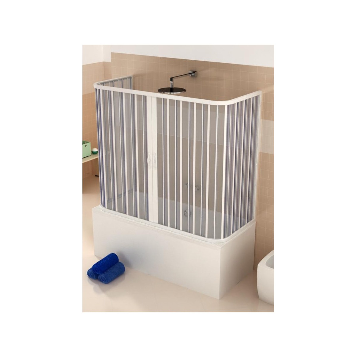 Box Doccia Cabina Vasca Tre lati 80 70x140x70 70x150x70...