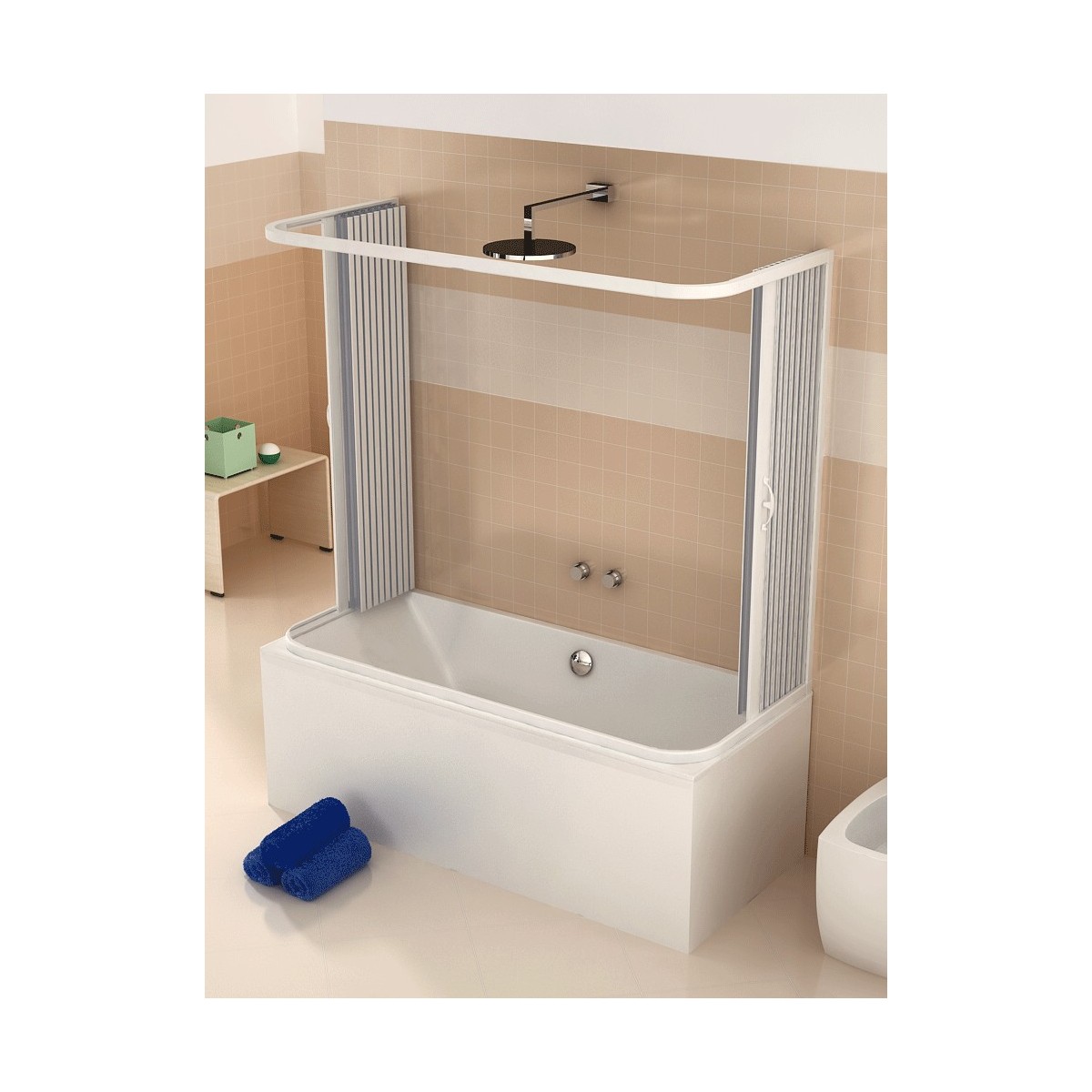 Box Doccia Cabina Vasca Tre lati 80 70x140x70 70x150x70...