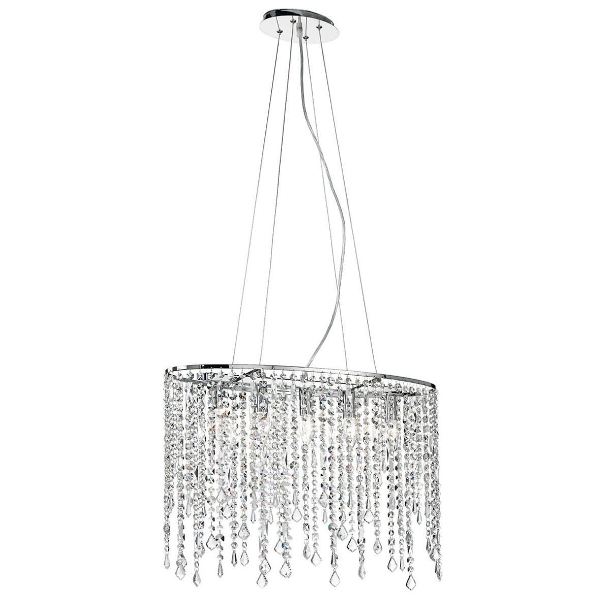 I-BREEZE/S5 - Lampadario Sospensione Ovale Metallo...