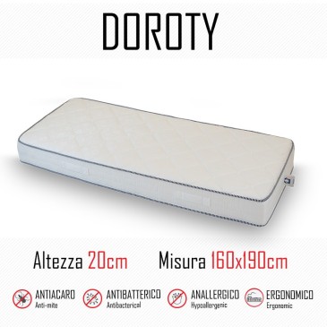 Matelas Doroty 160x190 en polyuréthane hauteur 20cm