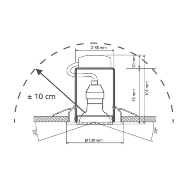 6W LED-Einbaustrahler,...