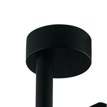 Faretto da soffitto orientabile a led in alluminio nero led cob integrato A+ luce naturale K 7 W