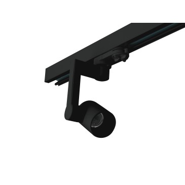 Express LED-Schienenstrahler mit Dreiphasenadapter, schwarzer E27-Anschluss, max. 42 W