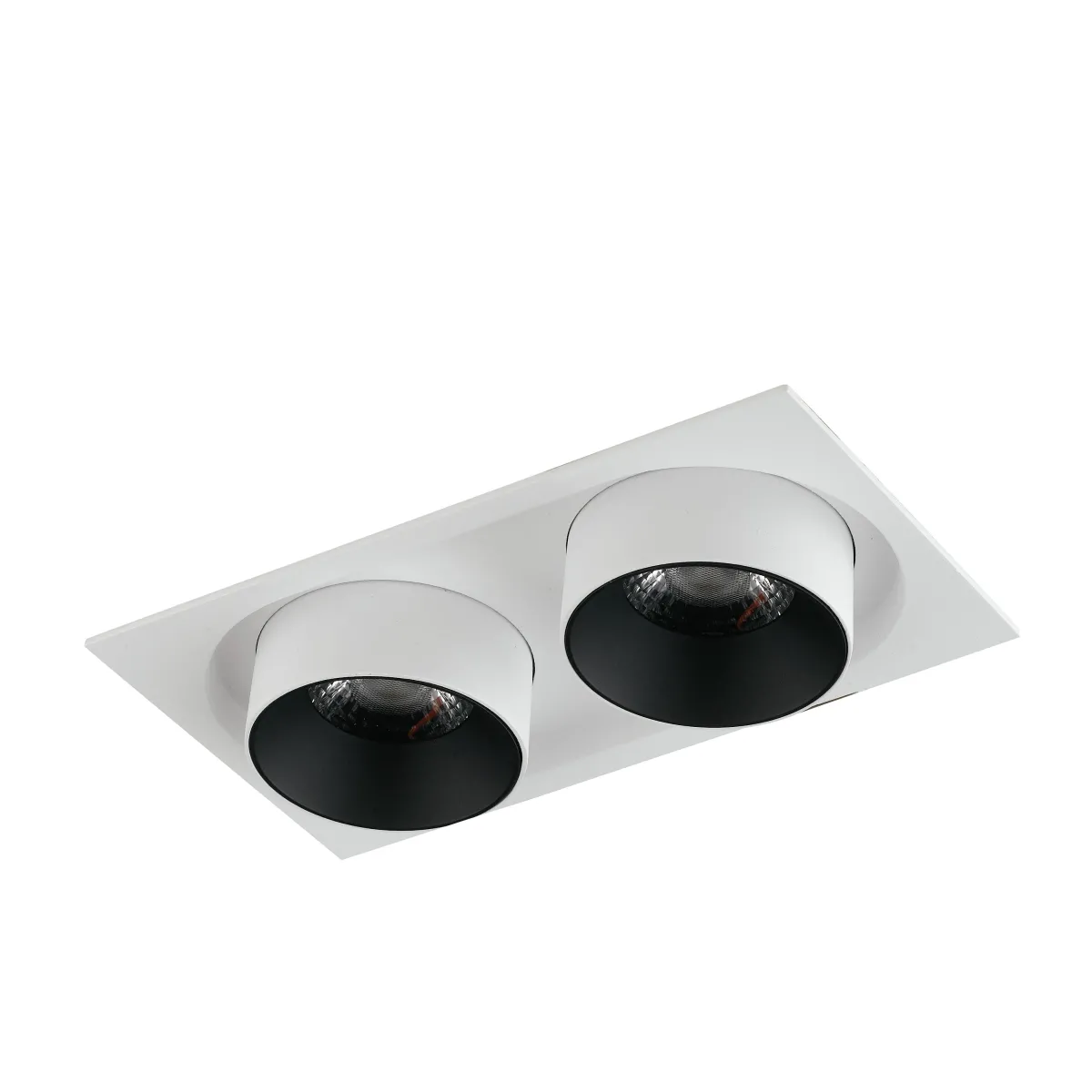 Spot encastré orientable 2 x 15 W, blanc | Mondialshop