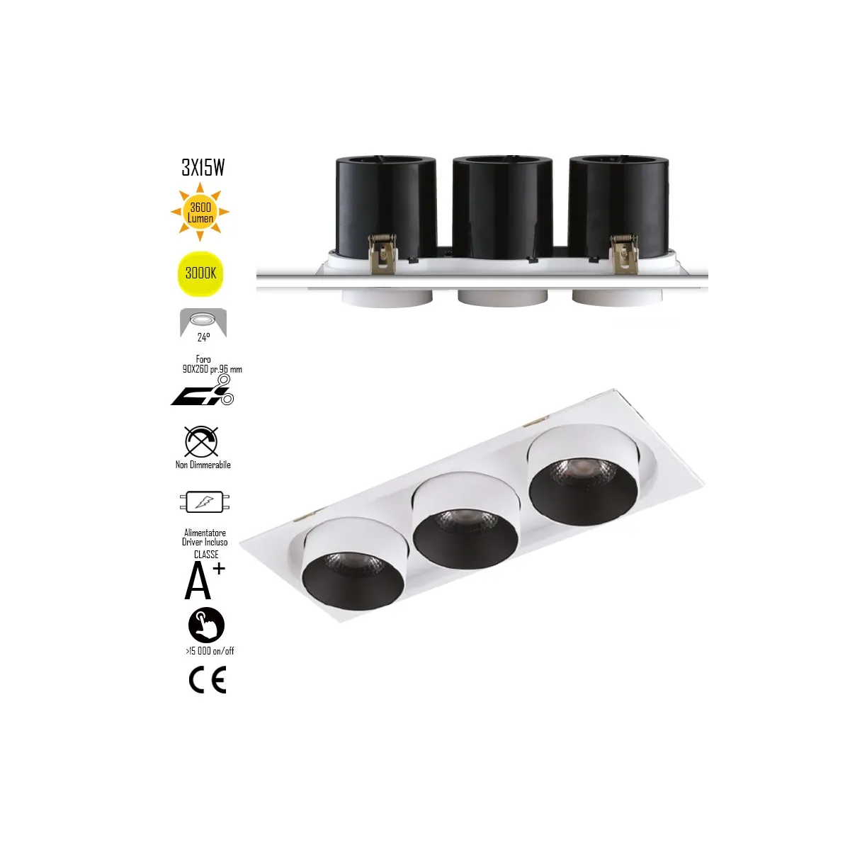 Faretto da Incasso Orientabile LED Bianco | Mondialshop