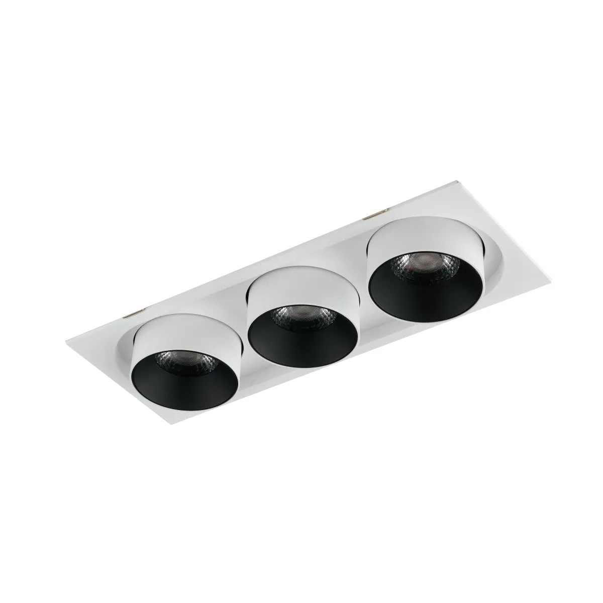 3x30W verstellbare LED-Einbauleuchte in Schwarz und Weiß...