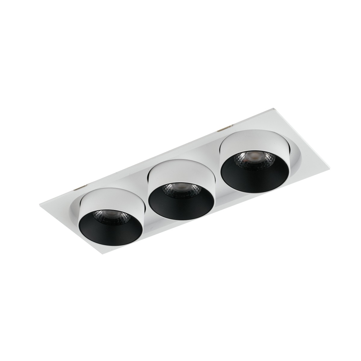 Lampada da incasso orientabile bianco e interno nero LED...