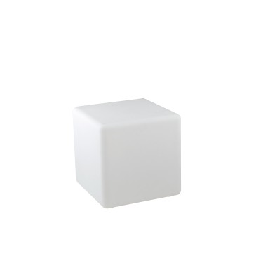 I-GECO-CUBO-L50 Lume da giardino GECO cubo bianco a LED RGB dimmerabile cambia colore dm 50 cm