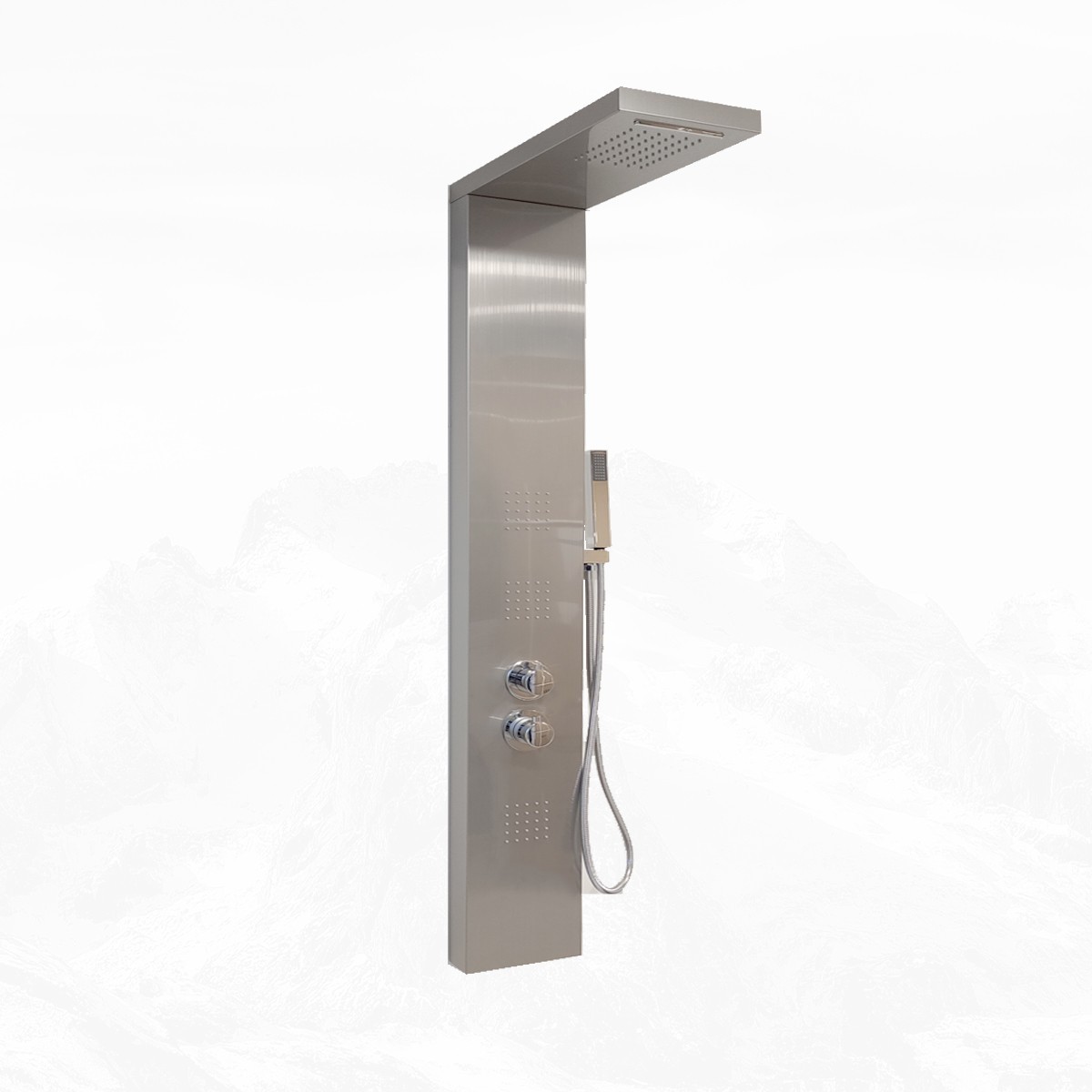 Colonna Idromassaggio Inox Spazzolato Termostatica |...