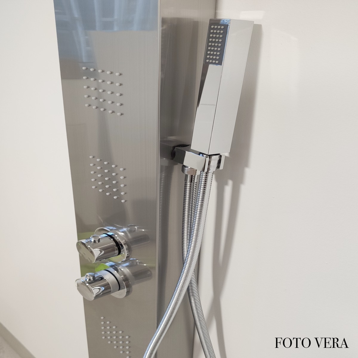 Colonna Idromassaggio Inox Spazzolato Termostatica |...