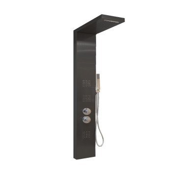 Colonna Idromassaggio Nera  Termostatica di Qualità | Diamante Black