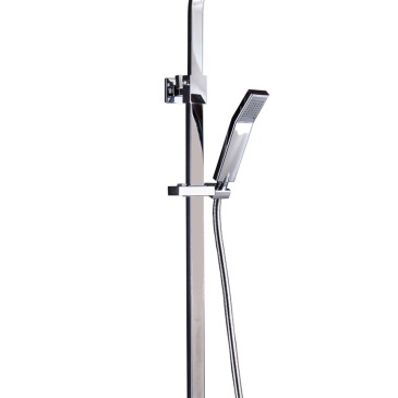 Colonna doccia con miscelatore 2 uscite soffione 20x20 doccetta in Abs