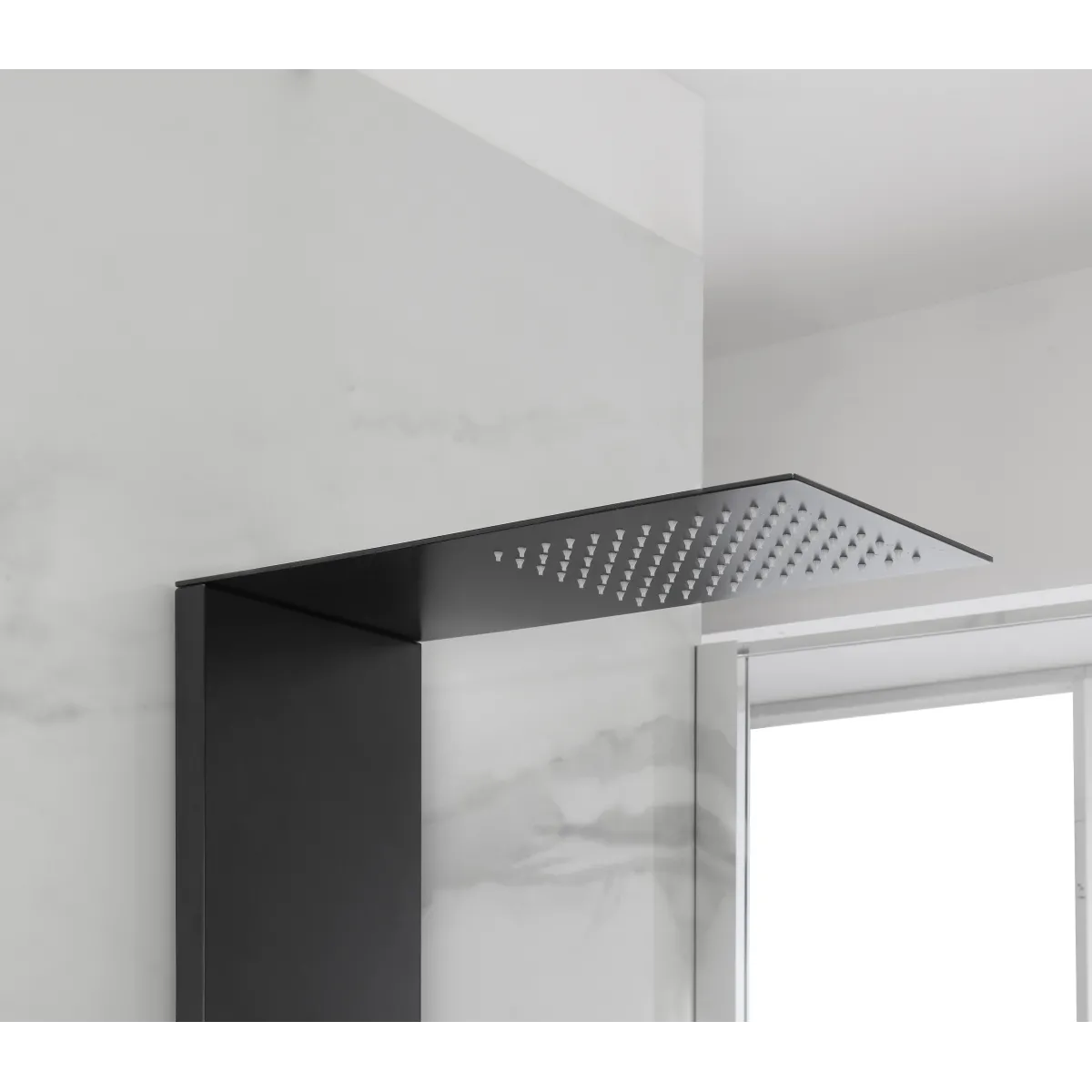 Colonna Doccia Cromata Inox Lucido Idromssaggio Spa | Flat