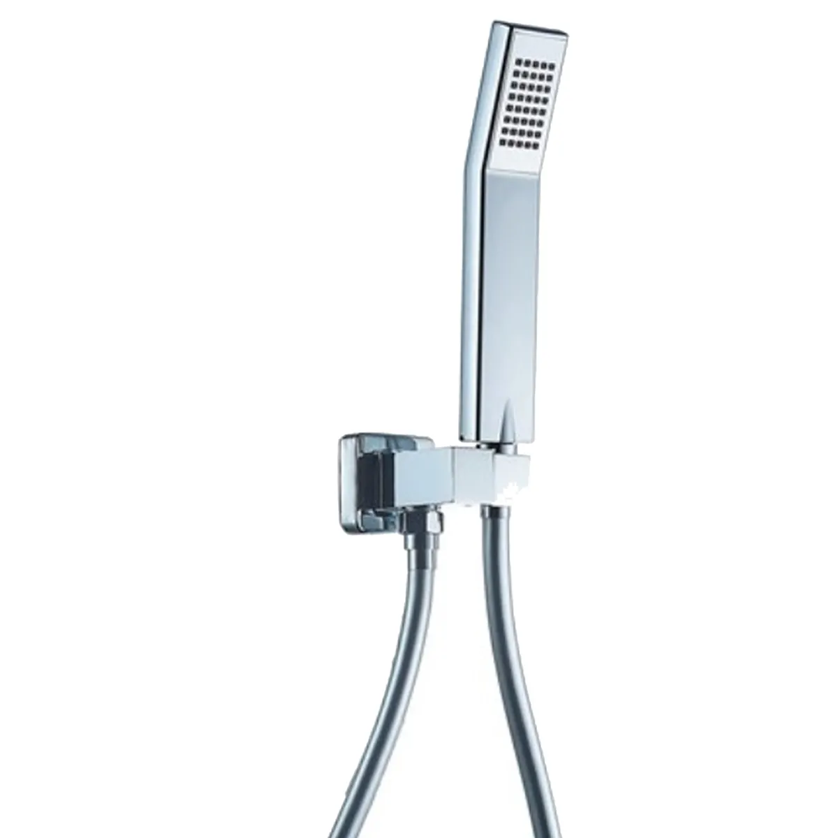 Ensemble pomme de douche, inverseur 2 voies et support...