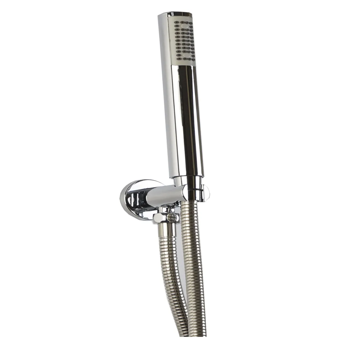 Ensemble pomme de douche, inverseur 2 voies et support...