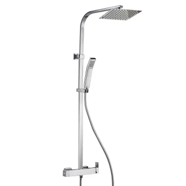 Duschsäule mit Zweiwegemischer, Duschkopf und Boitè-Handbrausen